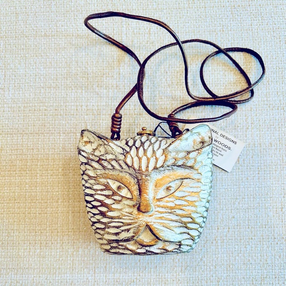 NWT RARE Vintage Limited Edition Timmy Woods Cat Handbag - Picture 4 of 15